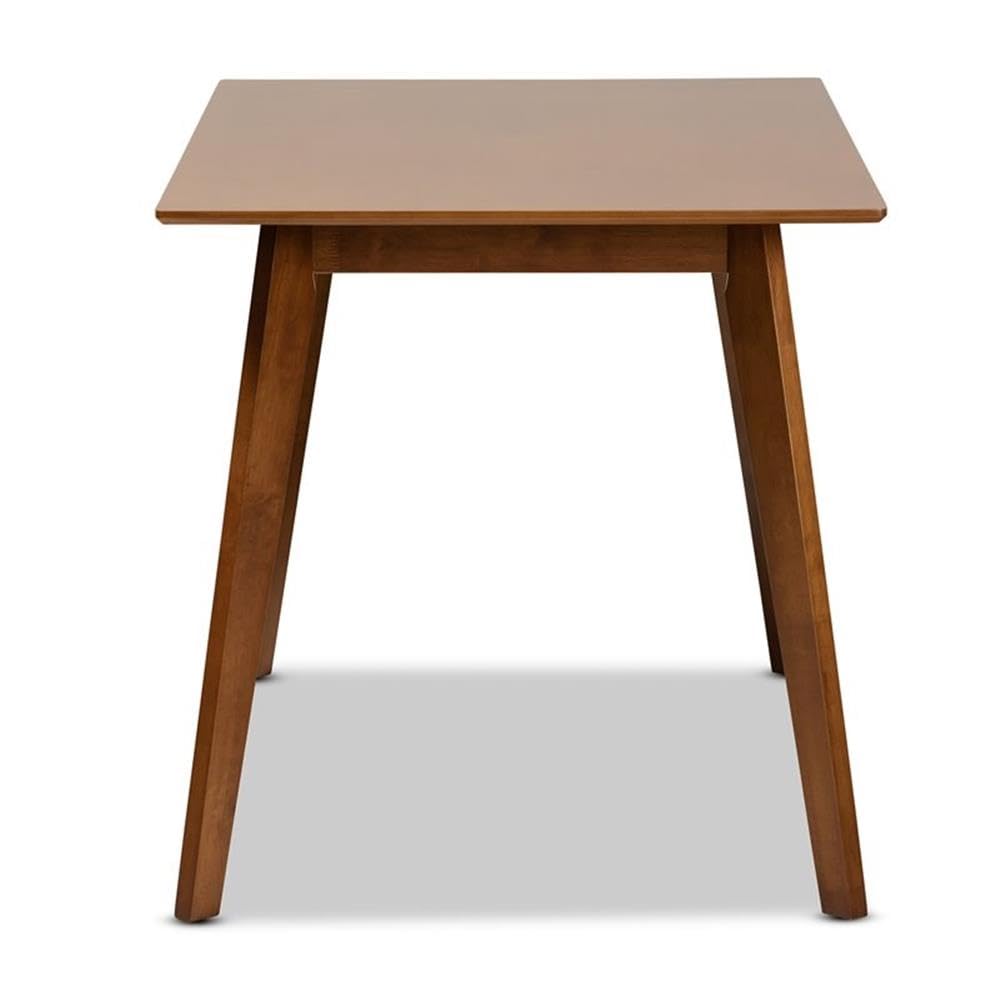 Baxton Studio Maila Mid-Century Modern Walnut Brown Wood Dining Table - Perfect for Small Spaces, Dining Rooms & Kitchen Areas