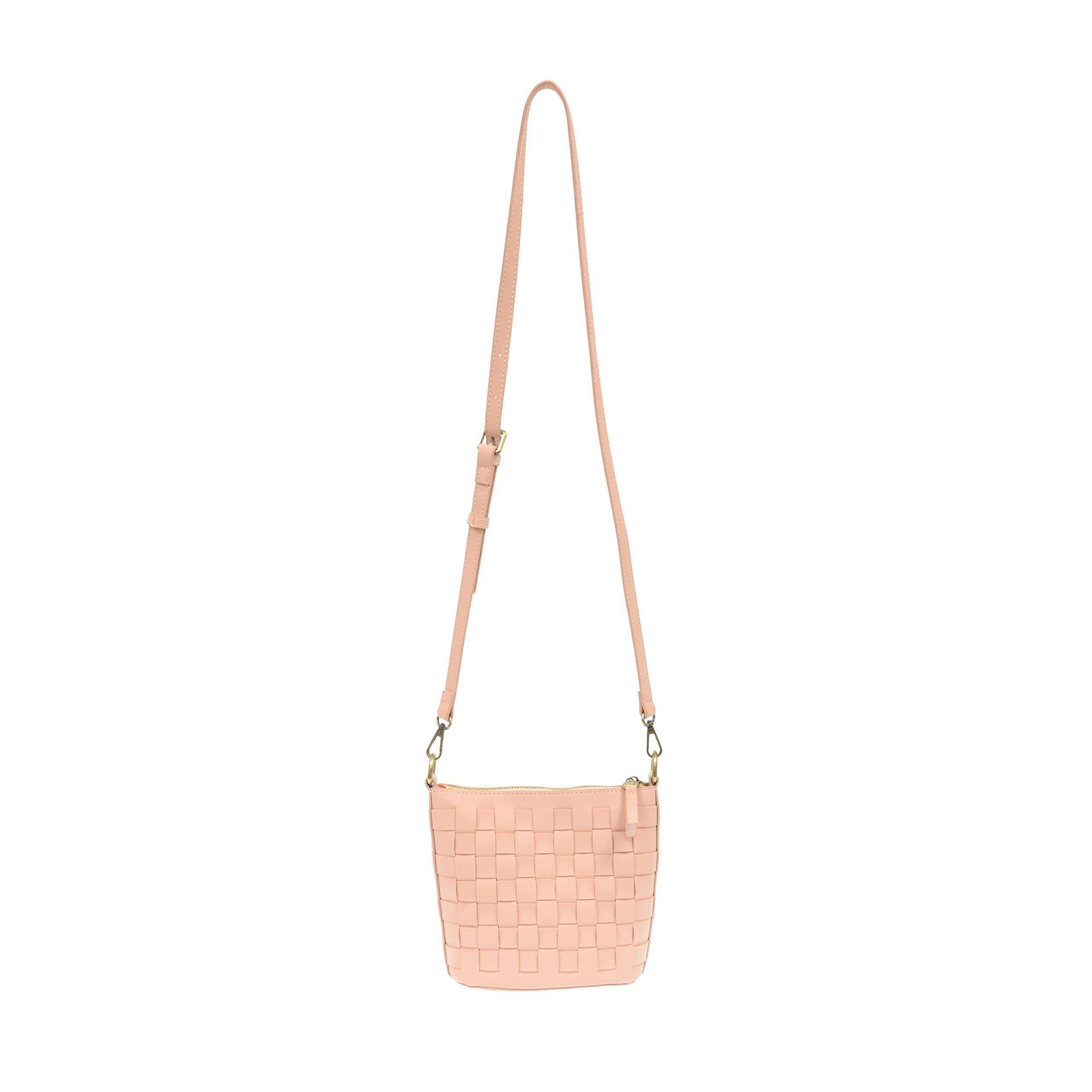 Joy Susan Maci Woven Crossbody Bag - Vegan Leather Purse for Women, Stylish Shoulder Handbag for Daily Use, Work, Shopping & Travel