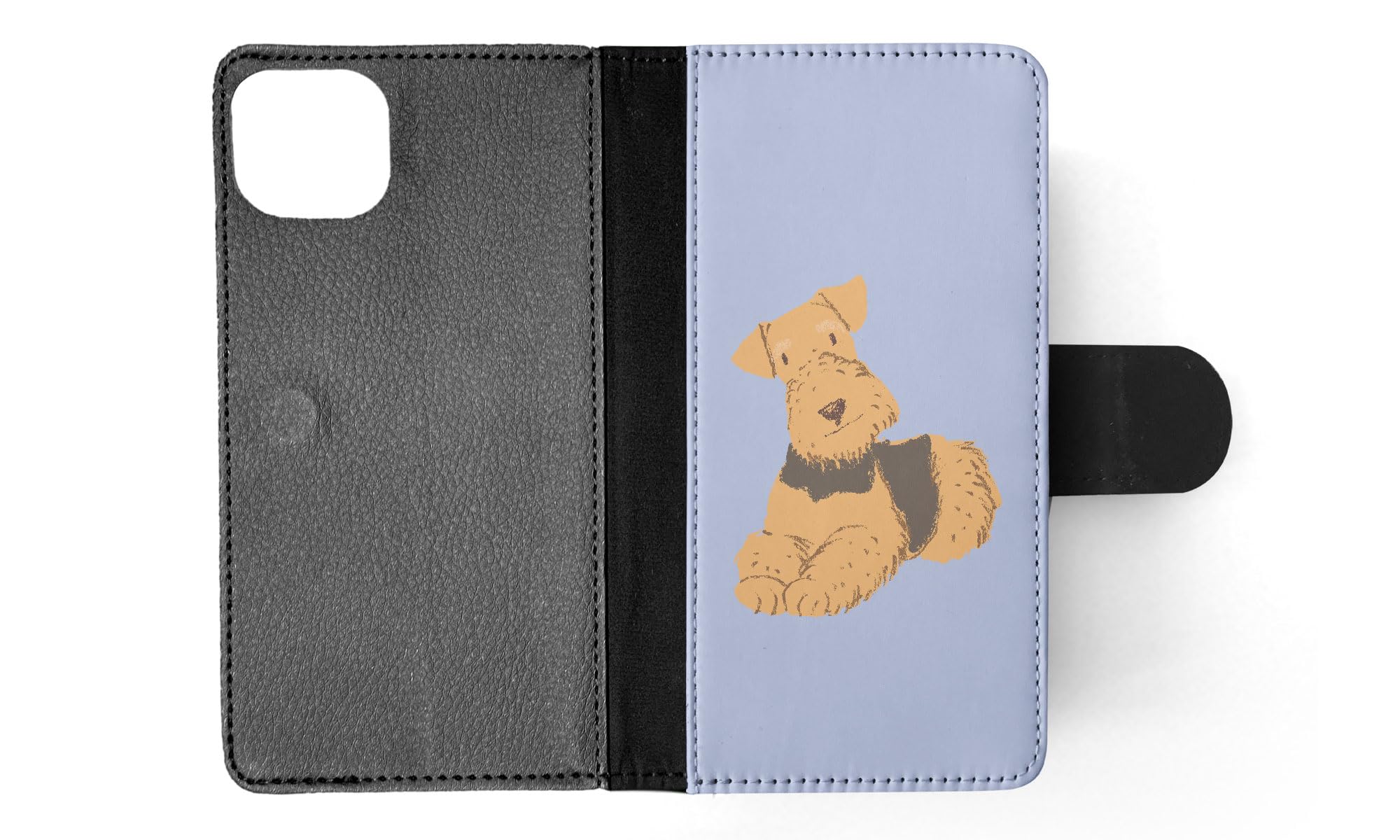 Terrier Dog 2-in-1 Flip Wallet Phone Case for Apple iPhone 15 Plus - Stylish Protective Cover with Card Slots for Daily Use & Travel