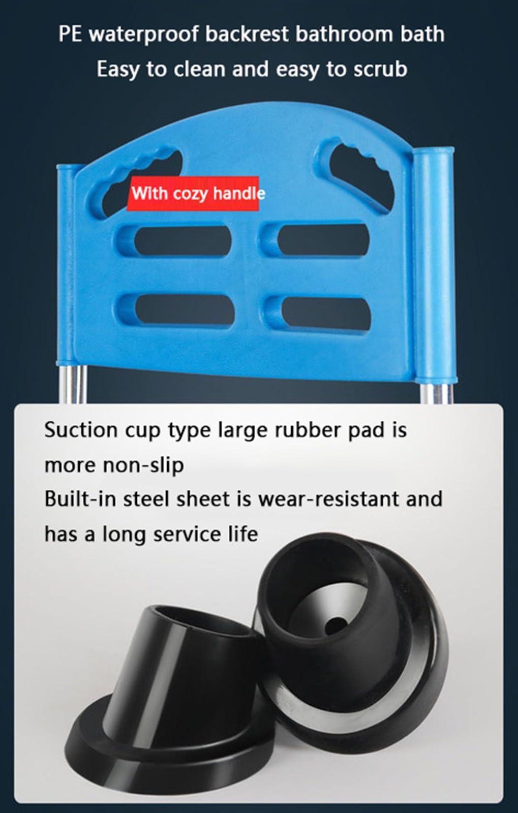 Portable Shower Commode Chair with Potty - Folding Toilet Chair for Elderly, Disabled & Pregnant Women - Adjustable Height with Armrests & Backrest - Home & Hospital Use for Bathroom Safety & Mobility Assistance