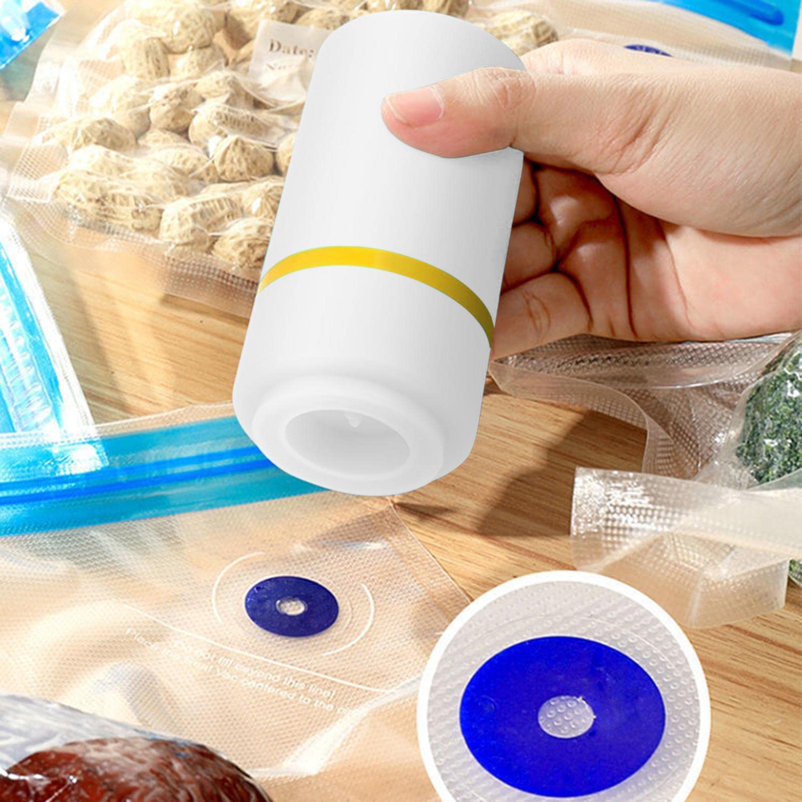 Crazypig Electric Food Vacuum Sealer Machine - Portable Mini Vacuum Sealer with Electric Pump for Food Preservation | Perfect for Home Kitchen, Camping, Meal Prep & Sous Vide Cooking