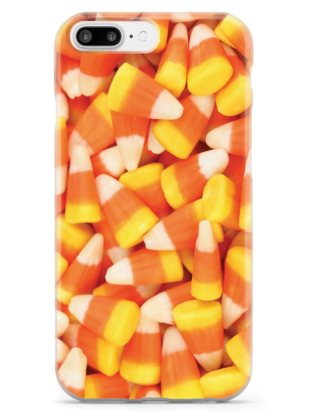 Inspired Cases - 3D Textured Protective Phone Case for Apple iPhone 8 Plus | Candy Corn Design | Shockproof & Scratch-Resistant | Perfect for Everyday Use, Travel & Outdoor Activities