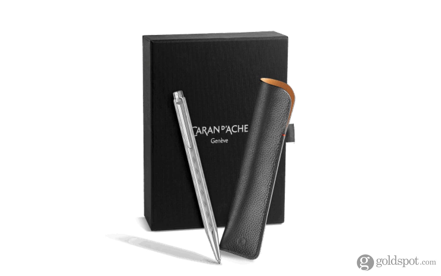 Caran d’Ache Ecridor Ballpoint Pen - Premium Tressé Design with Leather Case Set - Luxury Writing Instrument for Business, Gifts & Collectors
