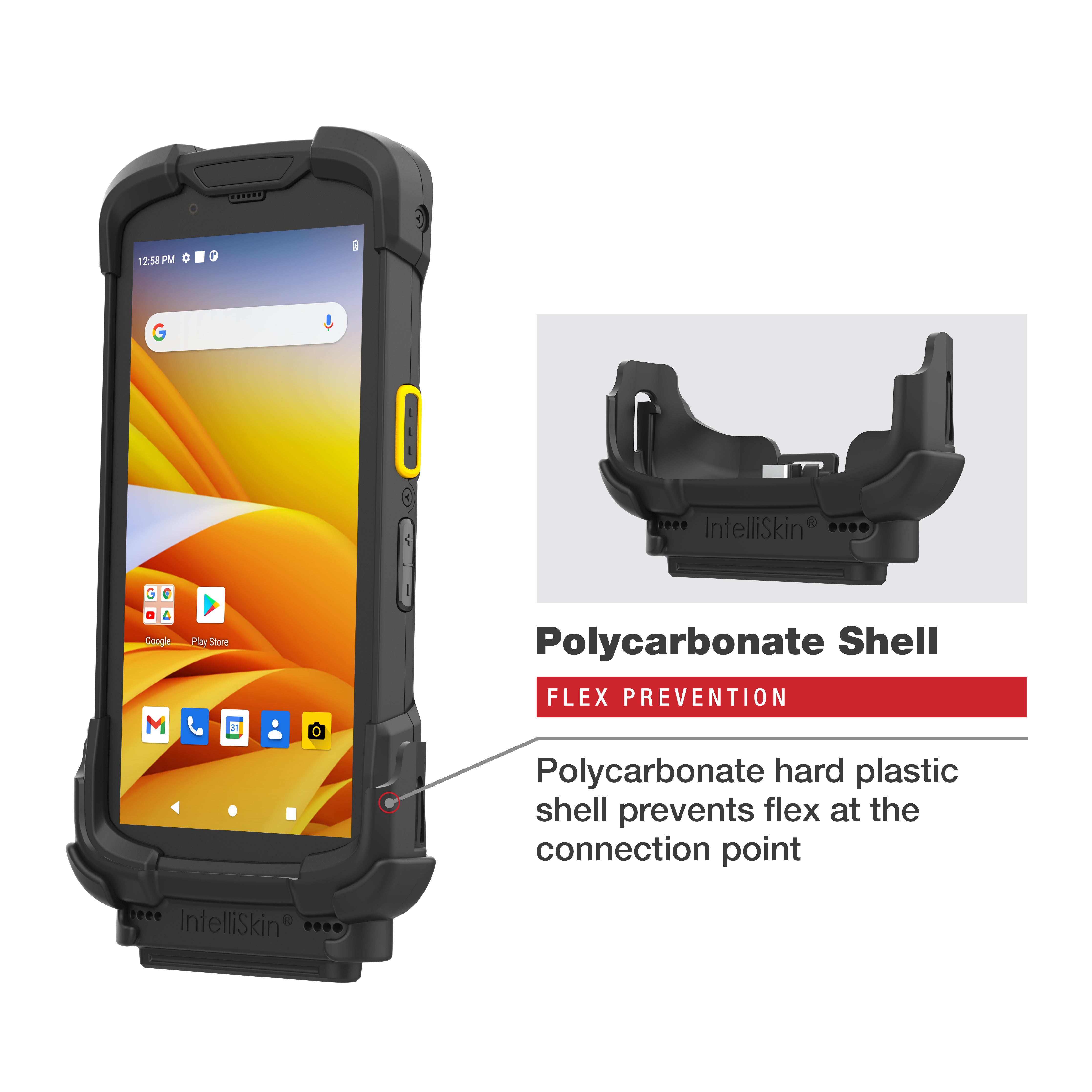IntelliSkin® Next Gen Protective Case for Zebra TC73/78 - Durable RAM GDS SKIN ZE35 NG - Perfect for Warehouse, Logistics & Retail Scanning