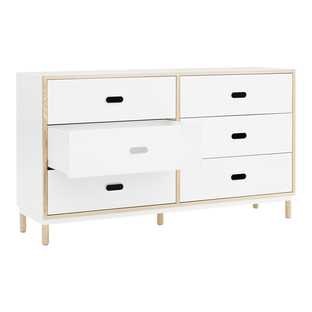 Kabino 6-Drawer Dresser - Modern Wooden Chest of Drawers for Bedroom & Closet Organization | Perfect for Storage, Home Decor & Small Spaces