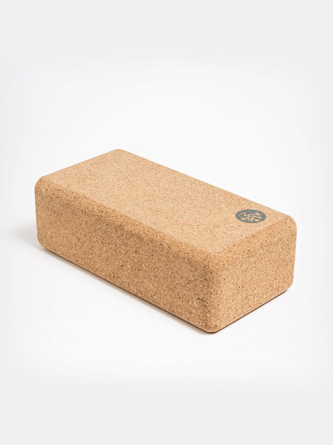Manduka Lean Cork Yoga Block - Eco-Friendly & Non-Slip Yoga Support for Alignment & Balance - Perfect for Yoga, Pilates & Meditation at Home or Studio