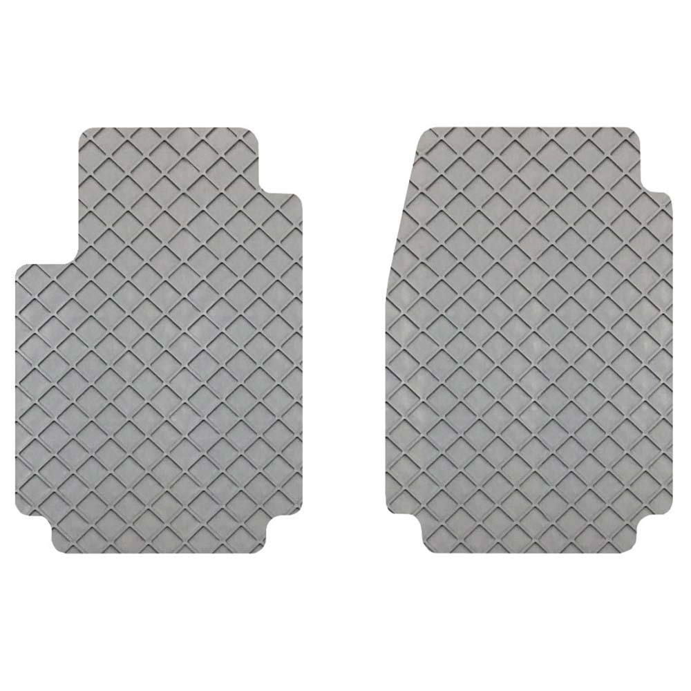 All-Weather Rubber Car Floor Mats for Chevy Silverado 1999-2007 (Front Set of 2) - Heavy Duty, Non-Slip, Easy Clean - Perfect for Trucks, SUVs, Off-Road & Daily Commute - Gray Color (Model CV-317)
