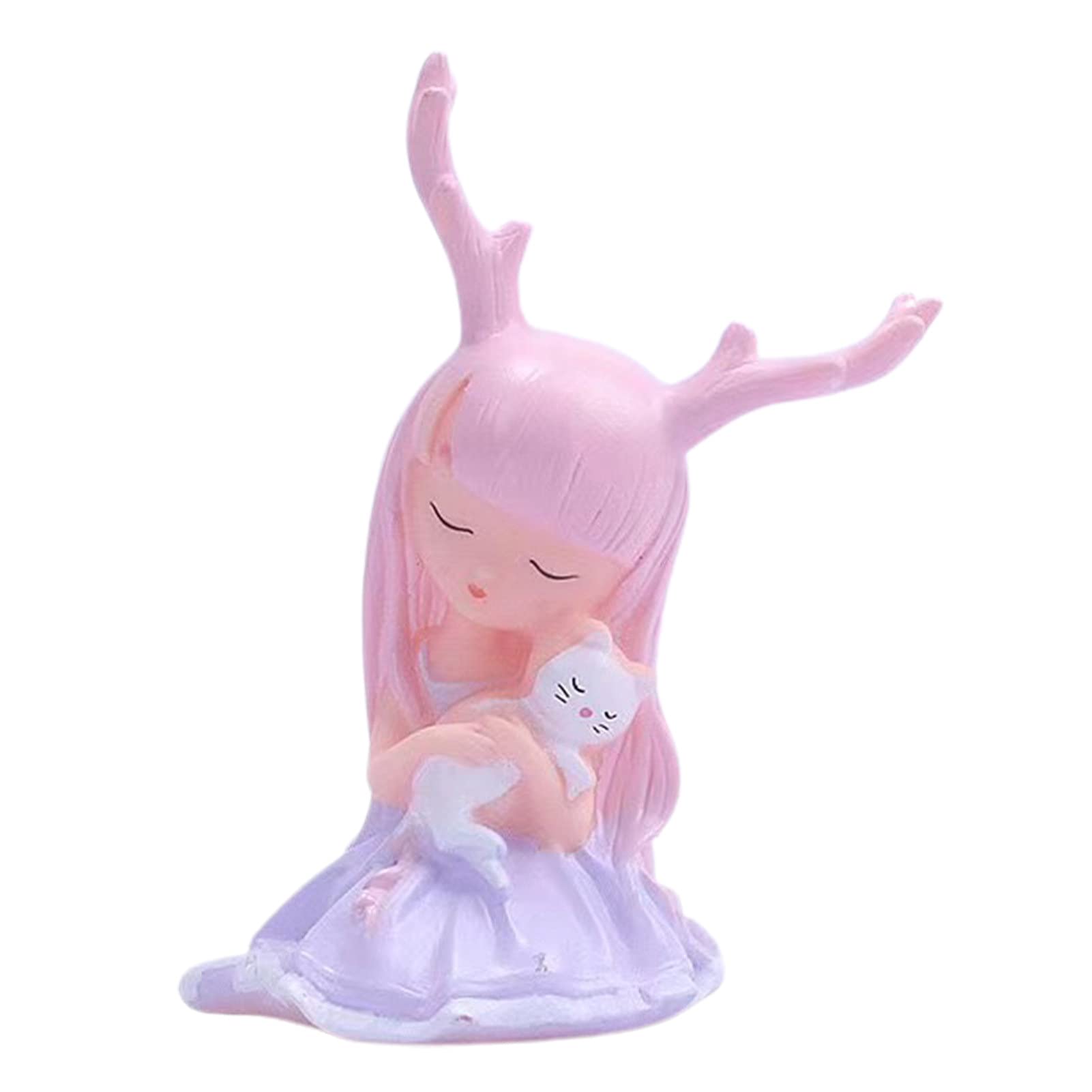 Realistic Antler Girl Sensory Toy for Toddlers - Pink Garden Decor