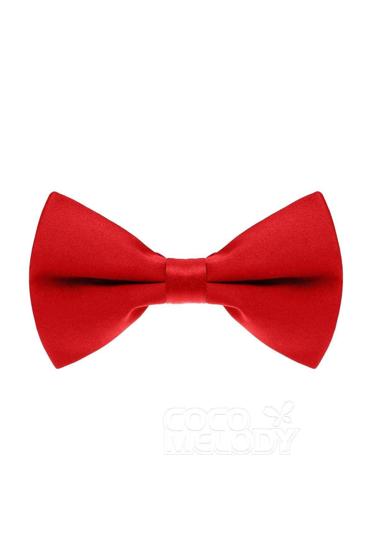 Elegant Men's Elastic Silk-Like Satin Bow Tie - Adjustable Formal Necktie for Weddings, Prom & Black Tie Events - CZ170016