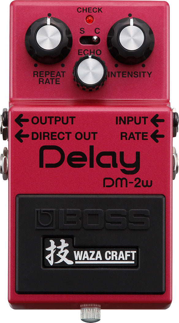 BOSS DM-2W Waza Craft Analog Delay Guitar Effects Pedal - Vintage-Style Warm Delay for Guitarists & Musicians - Perfect for Studio Recording & Live Performances
