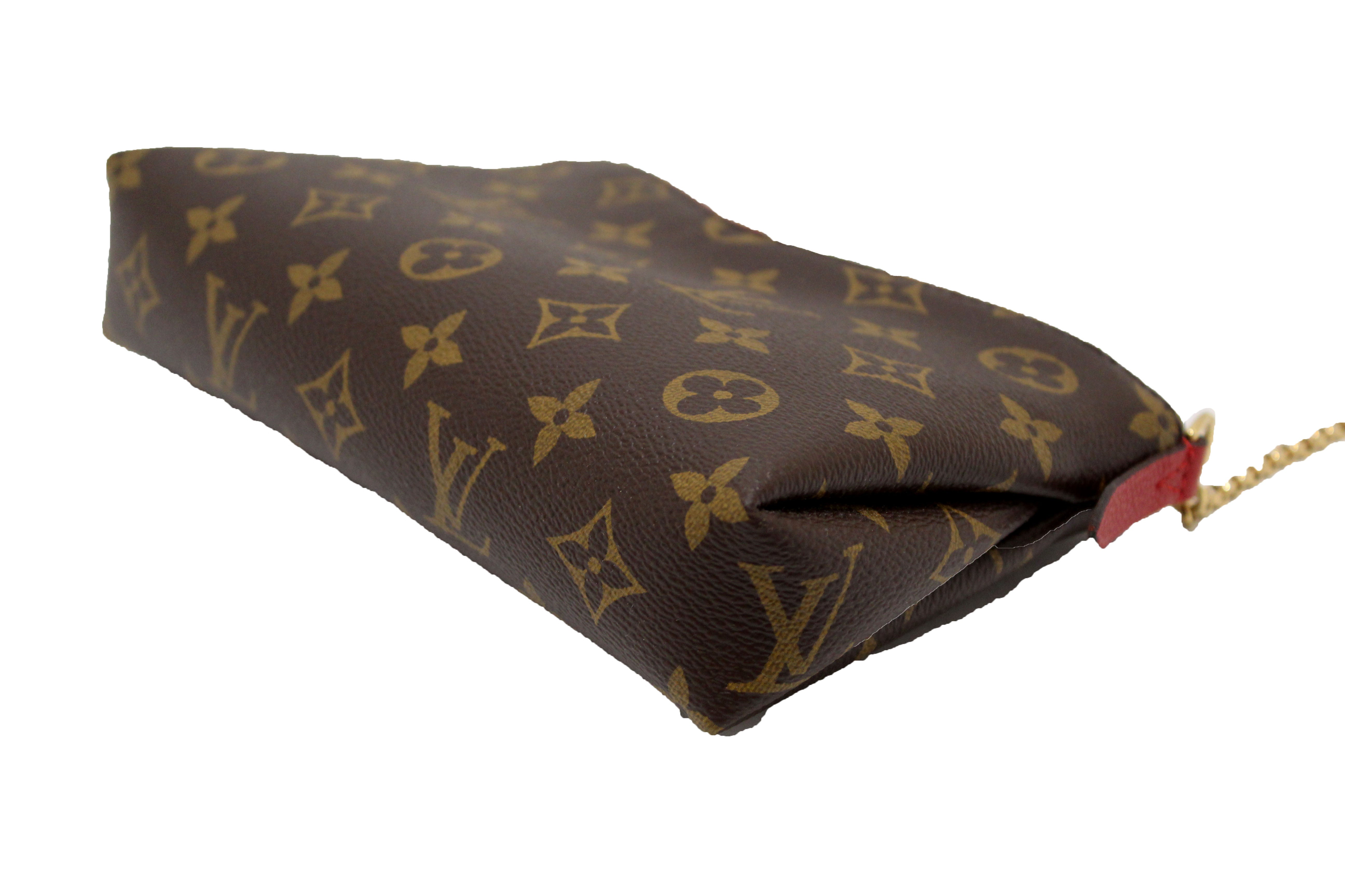 Authentic Louis Vuitton Monogram Red Pallas Clutch Bag - Luxury Designer Handbag for Women, Perfect for Evening Parties, Date Nights & Special Occasions
