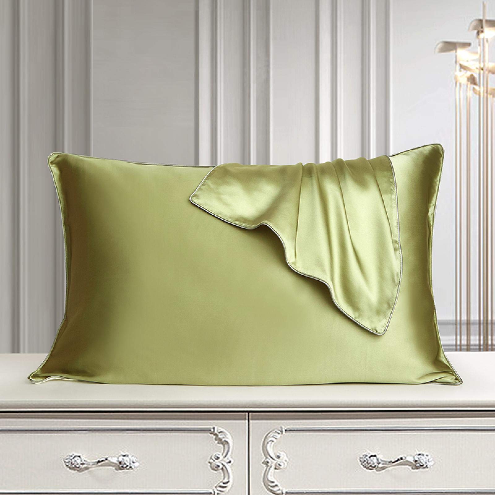 Premium Silk Pillowcase 480x740mm - 100% Pure Mulberry Silk for Hair & Skin Care - Hypoallergenic & Breathable for Side Sleepers & Beauty Sleep