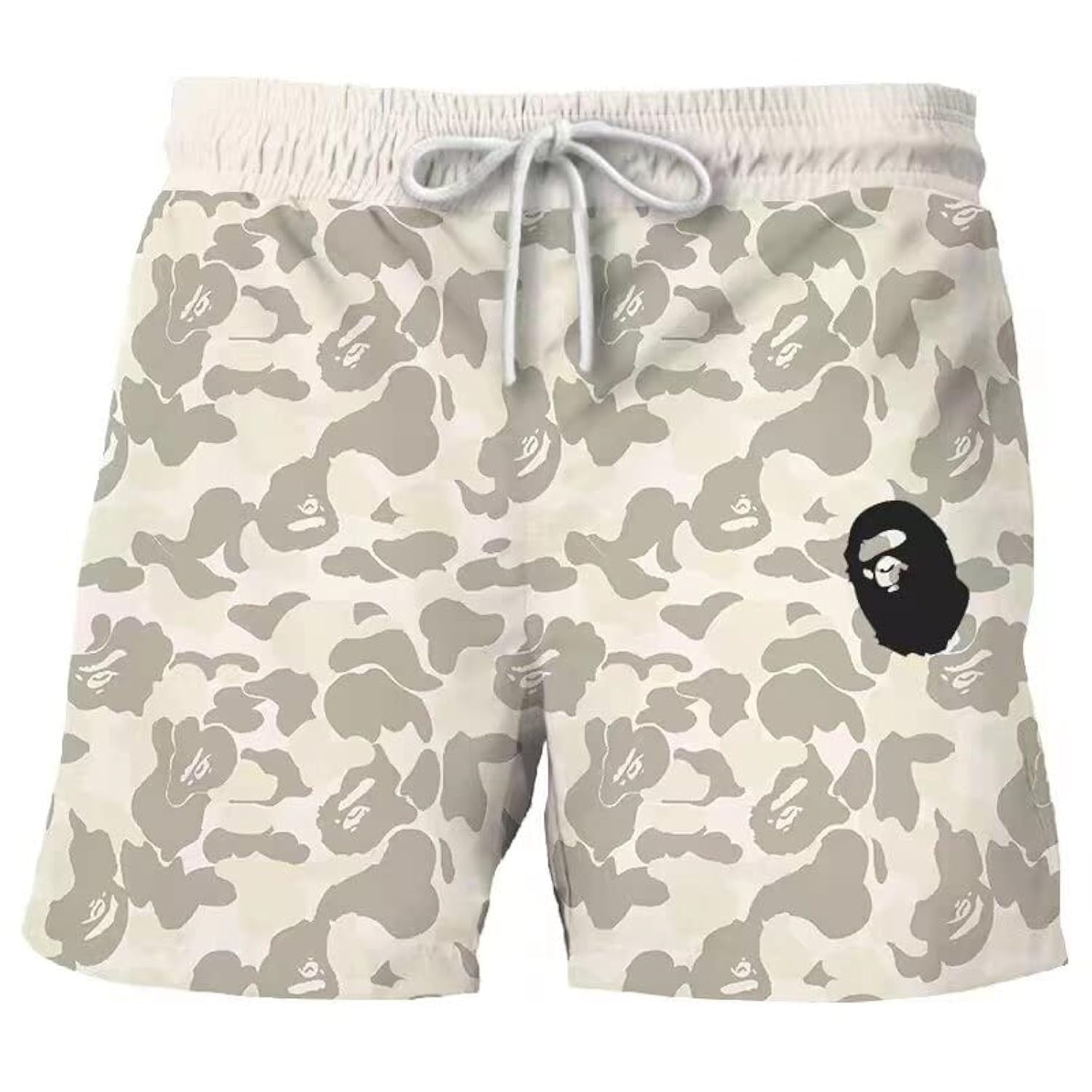 Shark Camo Unisex Quick-Dry Sports Shorts - Lightweight Casual Swim Trunks for Men & Women - Perfect for Beach, Swimming, Gym & Outdoor Activities