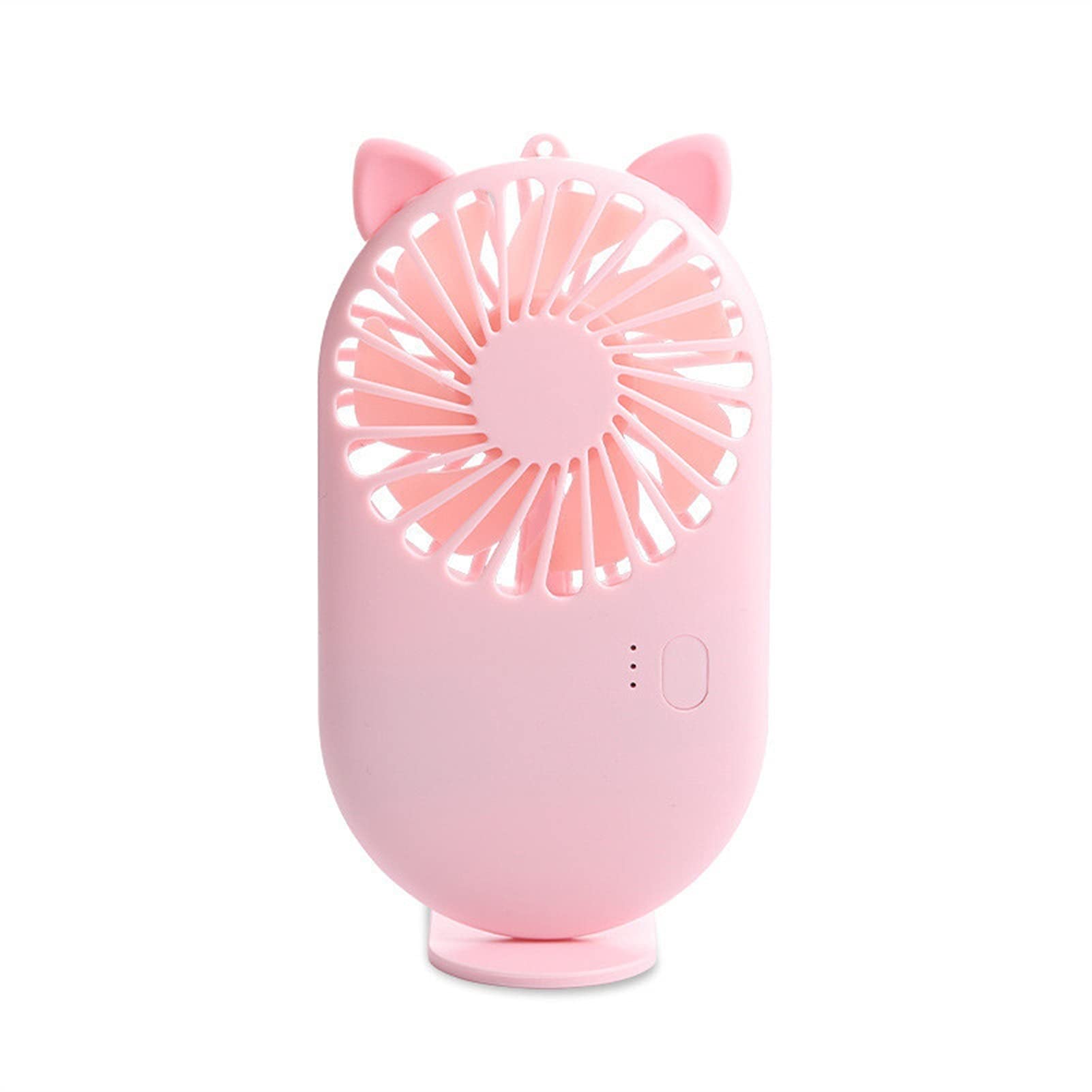 Portable USB Rechargeable Mini Fan - Pink Handheld Personal Cooling Fan for Students, Office, Travel & Outdoor Activities | Compact & Lightweight | Quiet Operation | Perfect for Hot Weather