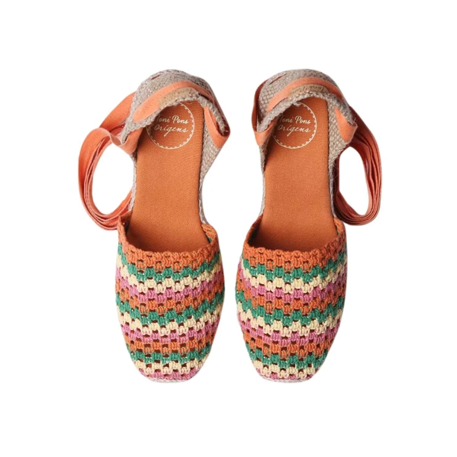 Women's Multicolor Cotton Blend Espadrilles - Georgina Comfortable Summer Shoes for Beach, Vacation & Casual Wear