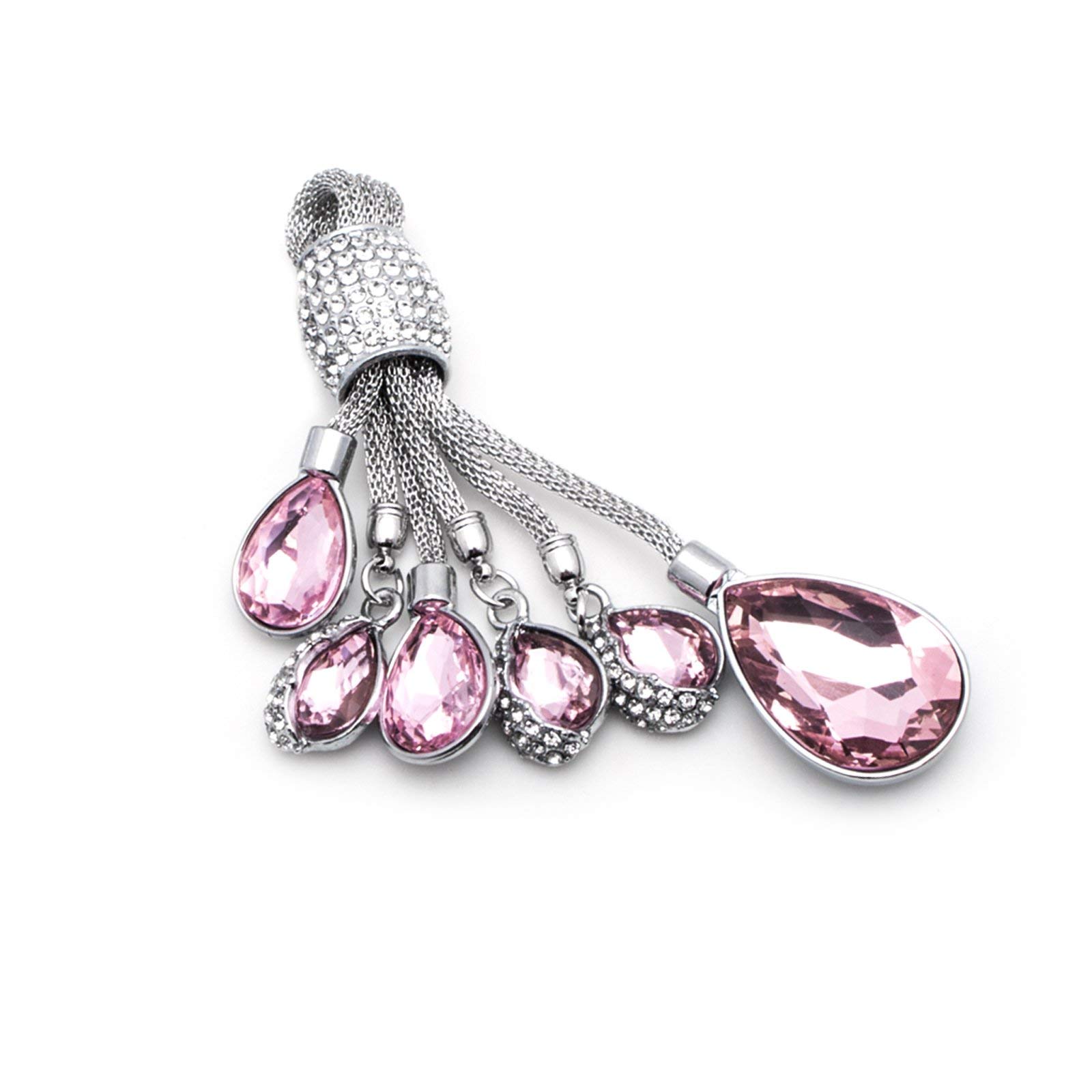 Xotic Tech Car Keychain - Shining Crystal Water Drop Key Holder with Bling Diamond Jewelry - Universal Fit for Keys, Purse, Backpack - Perfect Gift for Women & Men