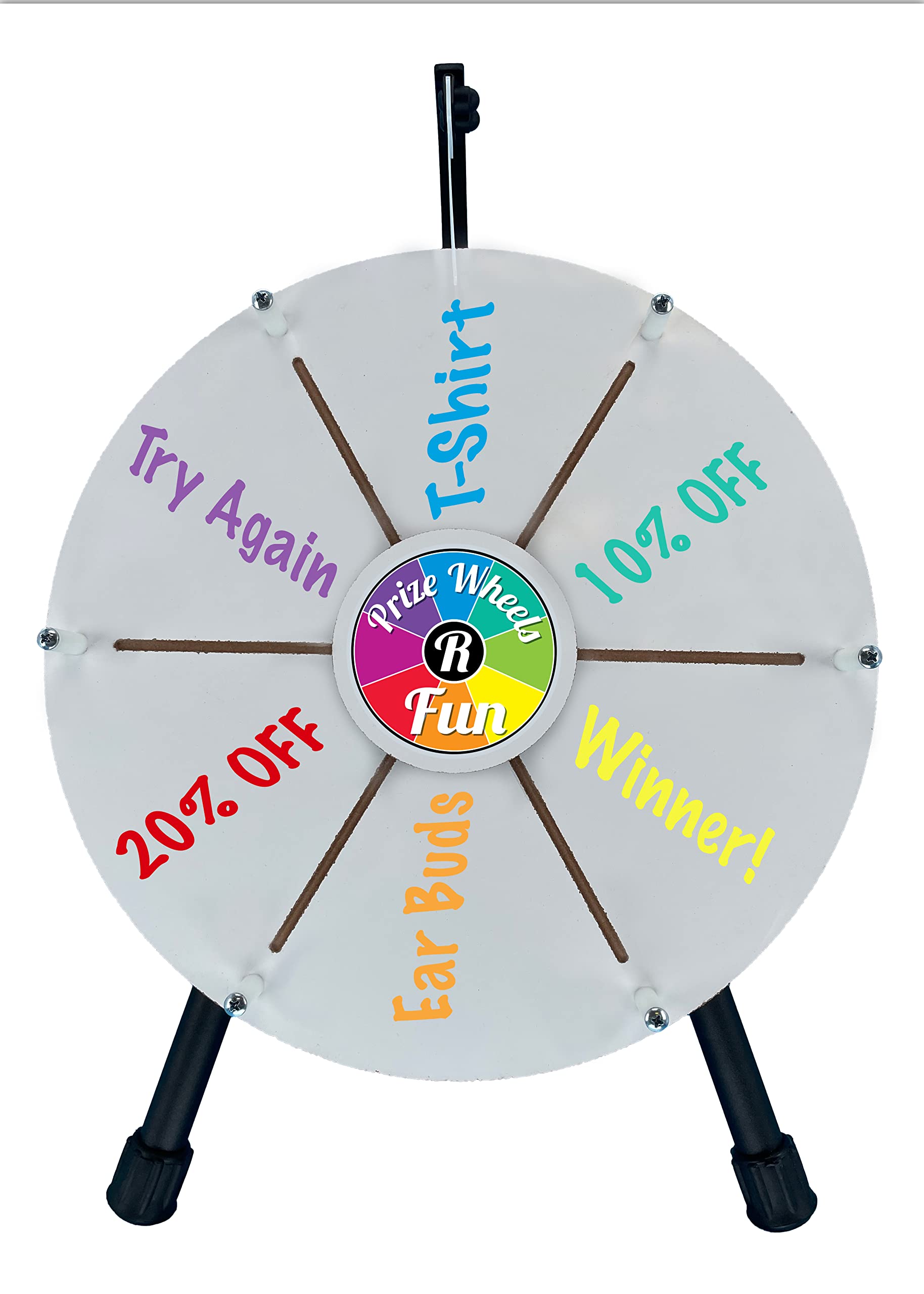14 Inch Dry Erase Prize Wheel Spinner - Interactive Spin The Wheel Game for Trade Shows, Corporate Events, Fundraisers & Promotions | Perfect for Carnival Games, School Activities & Marketing Campaigns