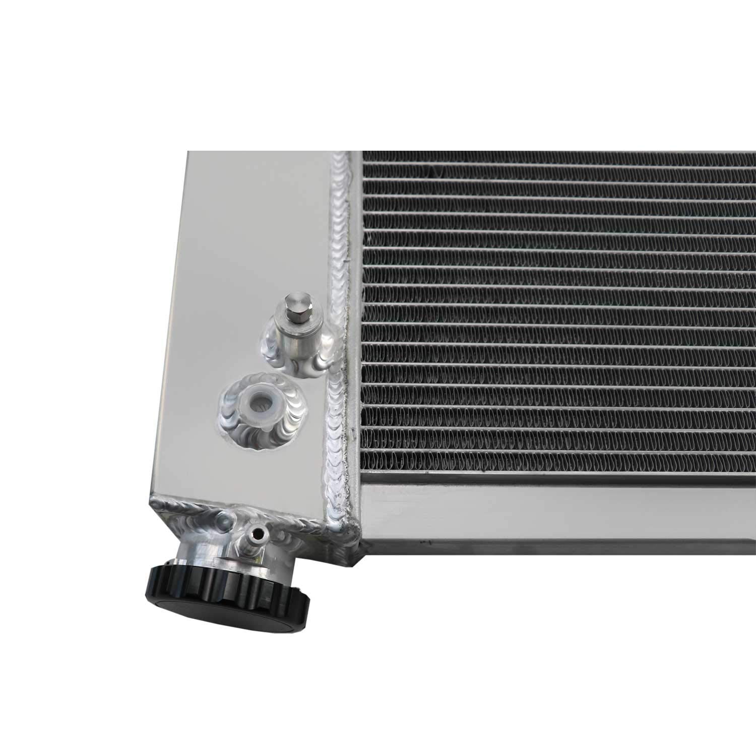 1967-1972 Chevy GMC C/K Series Pickup Truck 3-Row Aluminum Radiator with Electric Fan Relay Kit - High Performance Cooling Upgrade for Classic Truck Restoration & Hot Weather Driving