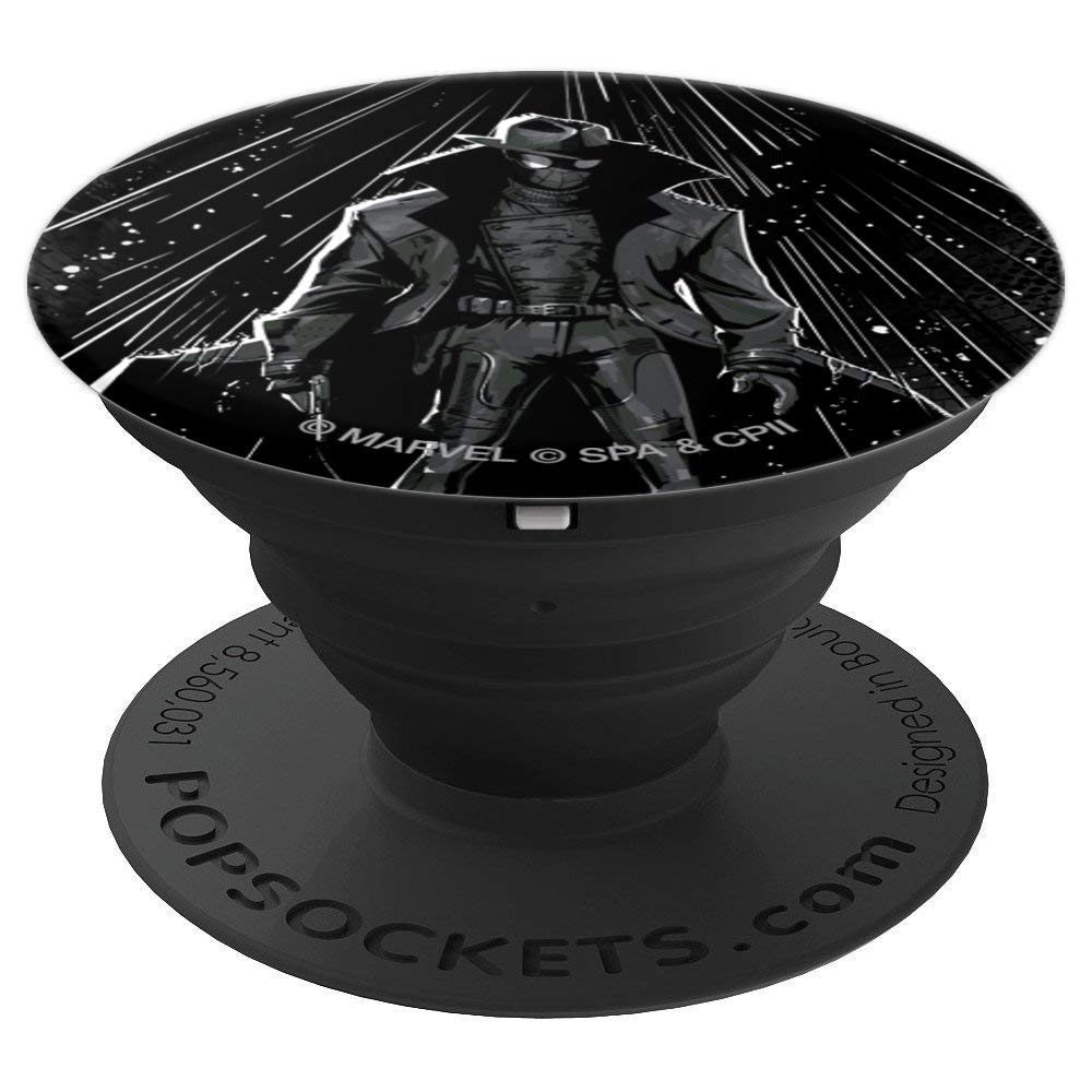 Marvel Spider-Man Noir PopSocket Phone Grip Stand - Black, Compatible with iPhone 11 12 13 Pro Max & Samsung Galaxy Tablets | Anti-Slip Phone Holder for Gaming, Watching Videos & Taking Selfies