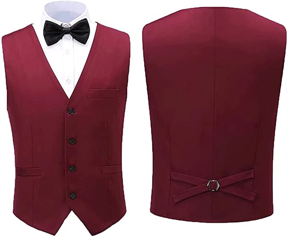 Men's Groomsmen Wedding Blazer 3-Piece Suit Set | Business Casual Tuxedo Jacket, Vest & Pants | Perfect for Weddings, Prom & Formal Events