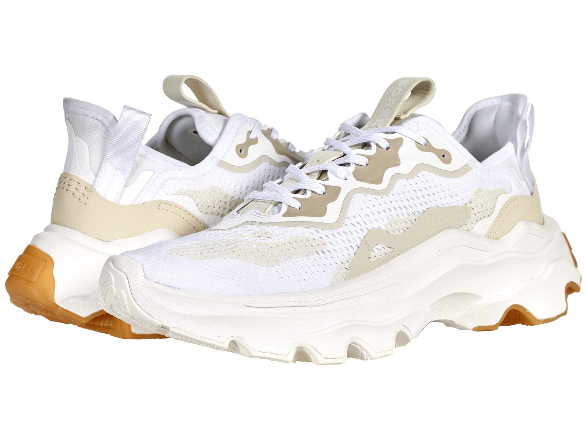 Sorel Kinetic™ Breakthru Day Lace White/Chalk Women's Waterproof Hiking Boots - Size 14 D (M) - Perfect for Outdoor Adventures, Hiking & Winter Walking