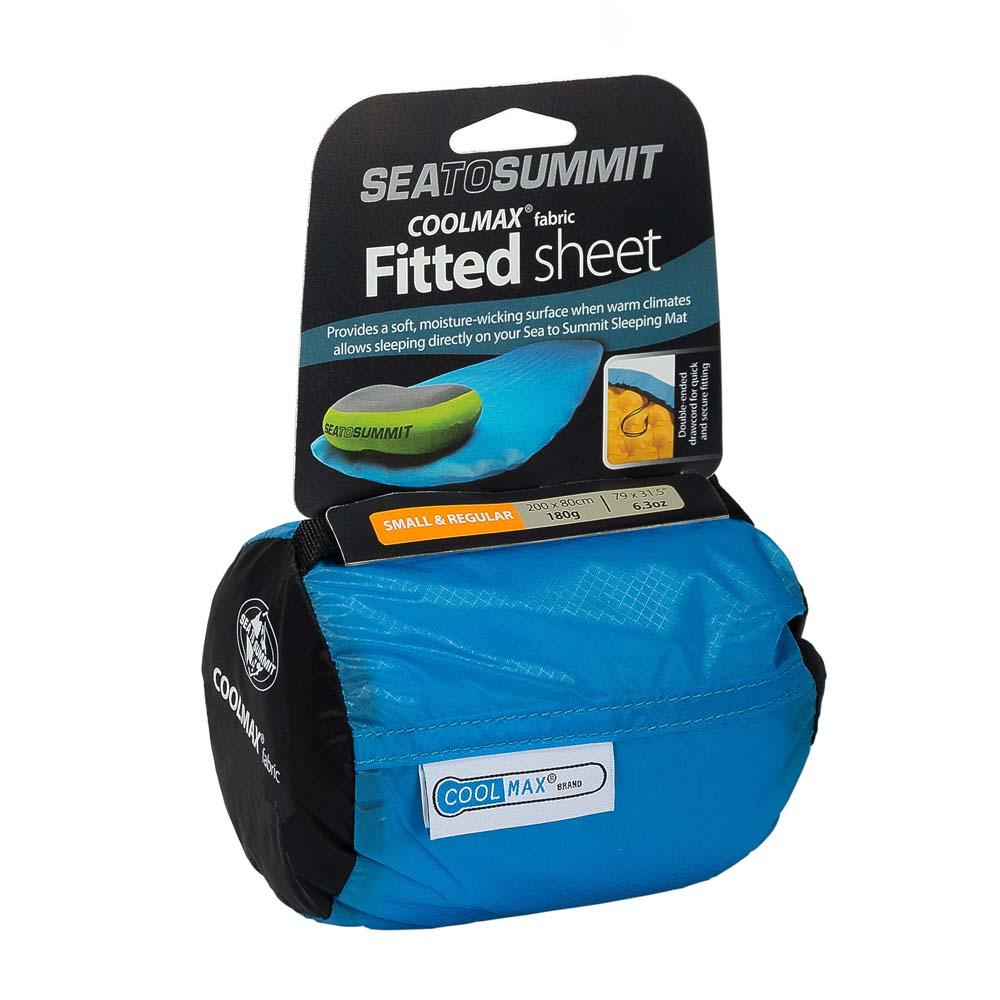 Coolmax Fitted Sleeping Mat Sheet - Breathable & Comfortable Camping Mat Cover - Small/Regular Size for Travel, Hiking & Outdoor Adventures