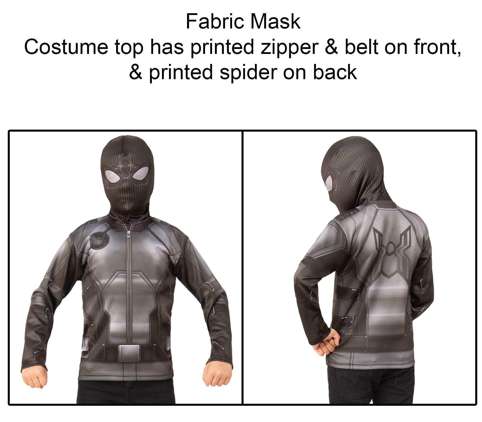 Marvel Spider-Man Far From Home Costume Set with Mask - Kids & Adults Superhero Cosplay Outfit for Halloween, Comic Con & Dress-Up Parties