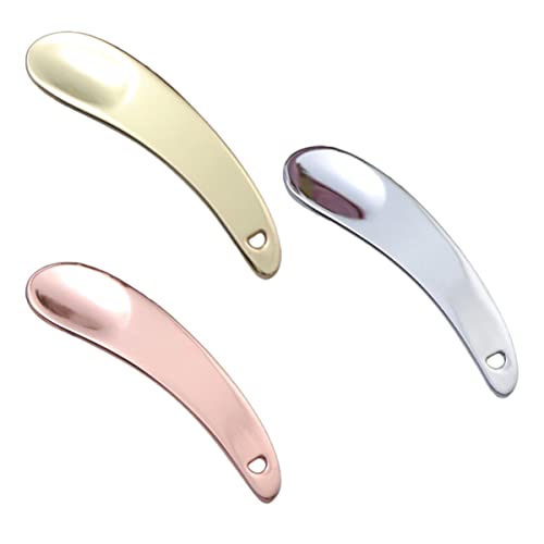 FRCOLOR 3 Pcs Stainless Steel Makeup Scoop & Cosmetic Spatula Set - Mini Facial Mask Applicator for Precise Beauty Product Application - Perfect for Makeup Artists, Skincare Enthusiasts & Travel Kits