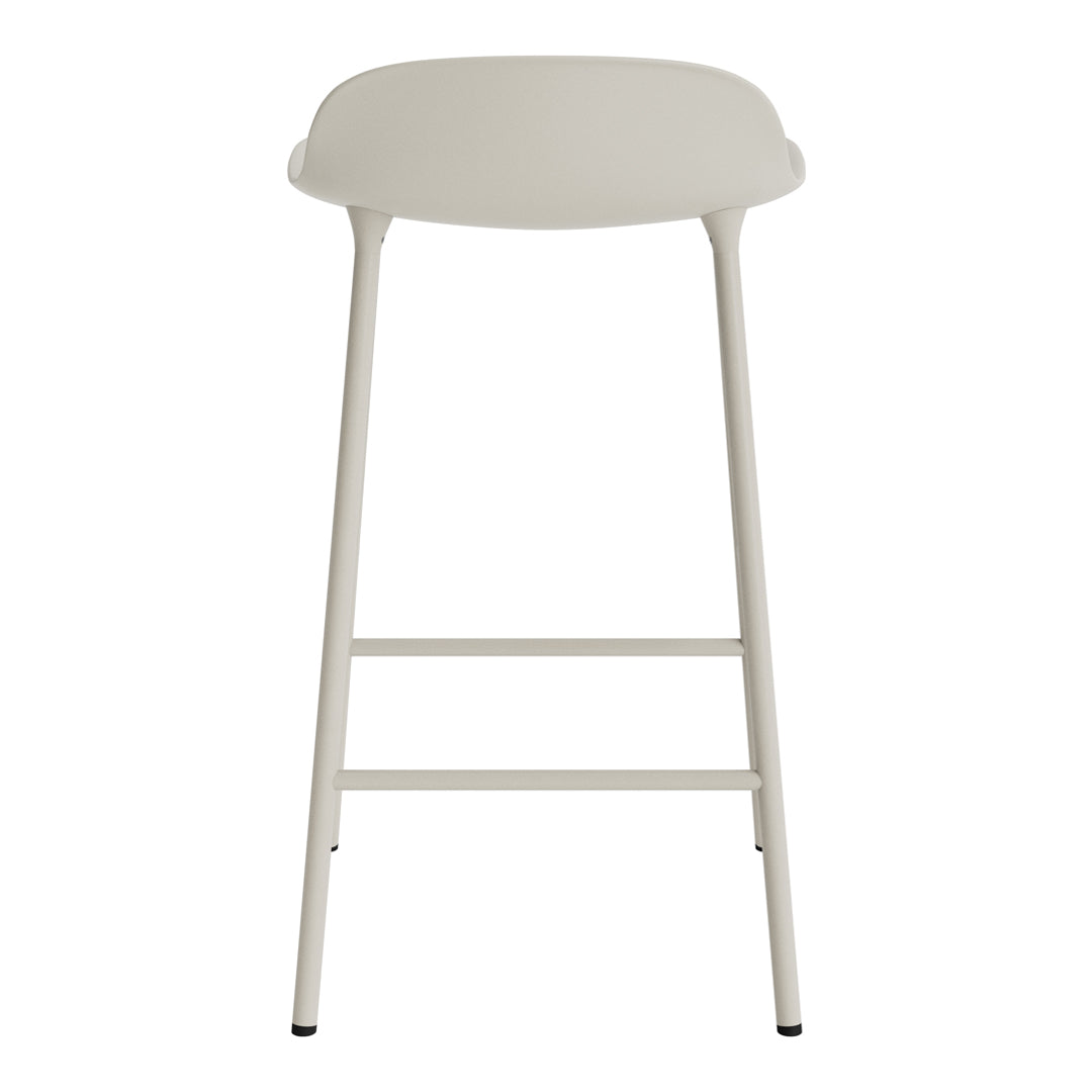 Modern Metal Leg Form Counter Stool - Bar Stool for Kitchen Island, Breakfast Nook & Home Decor - Adjustable Height Contemporary Dining Stool