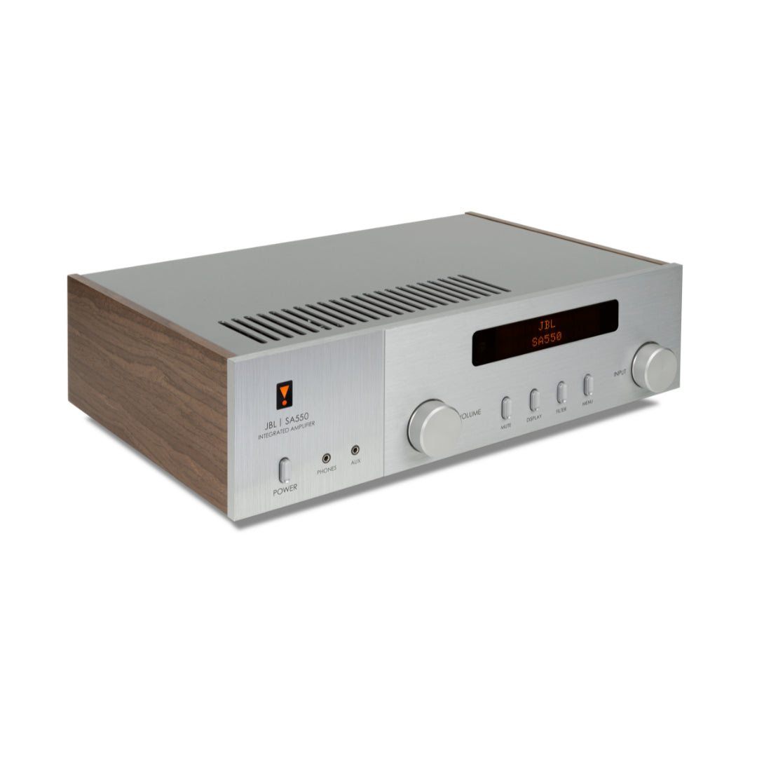 JBL SA550 Classic Integrated Amplifier with Bluetooth - High-Fidelity Stereo Receiver for Home Audio, Wireless Music Streaming & Hi-Fi Systems - Perfect for Living Room, Home Theater & Audiophile Setups