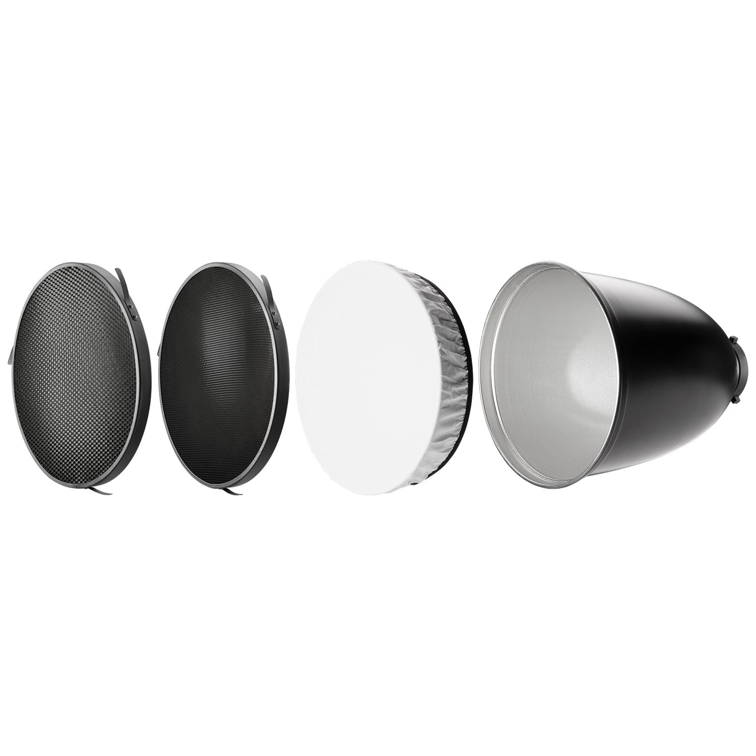 45 Degree Deep Focus Reflector with Honeycomb Grids & Diffusion for FJ800, FJ400 II, FJ400 Bowens Mount - Perfect for Studio Photography, Portrait Lighting & Product Shoots