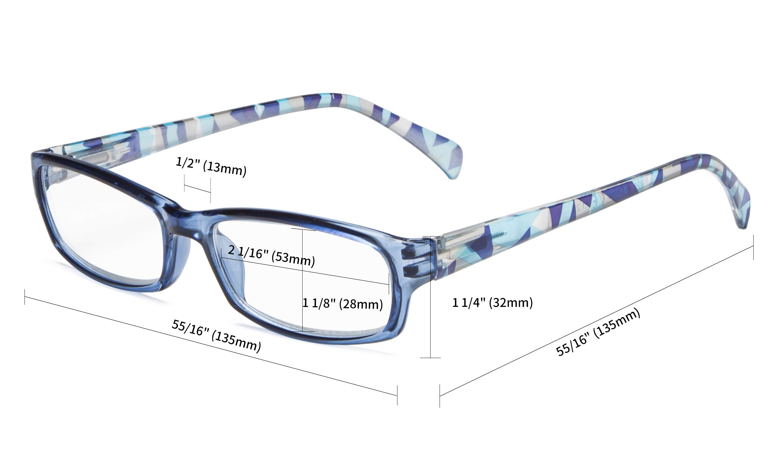 Blue Light Blocking Computer Glasses for Women - CessBlu Anti Eye Strain Reading Glasses for Screen Time, Gaming & Office Work