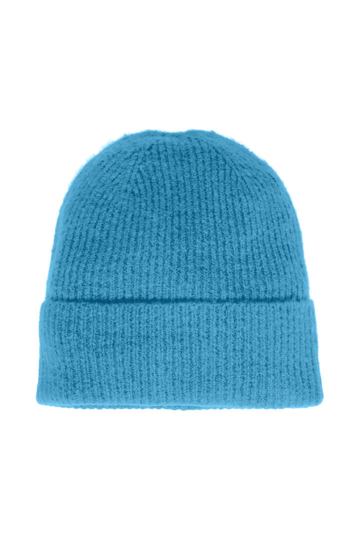 Avo Beanie (Azure Blue) - Soft Winter Knit Hat for Men & Women - Perfect for Skiing, Hiking, and Cold Weather Outdoor Activities