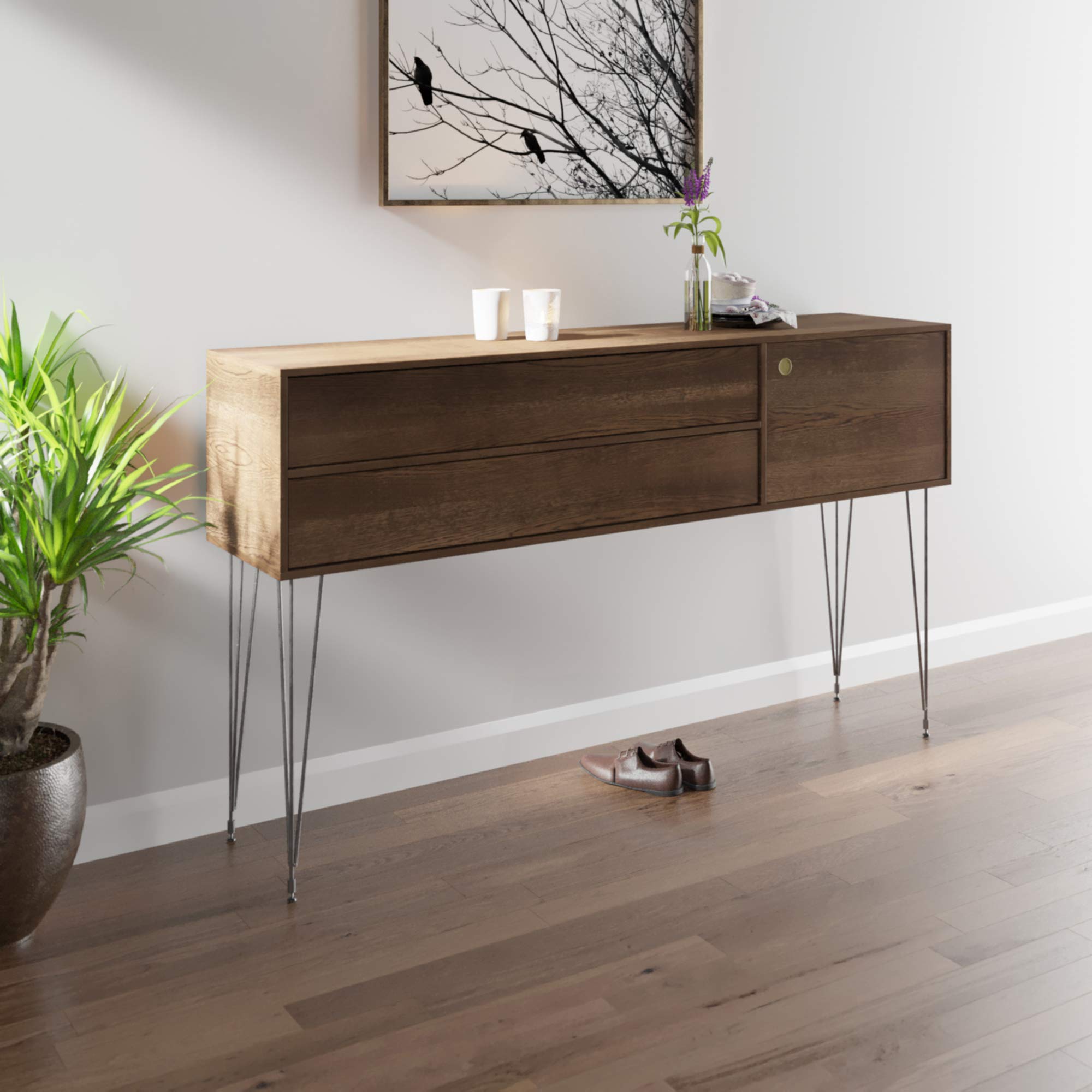 Industrial Hairpin Table Legs Set of 4 - Adjustable 16