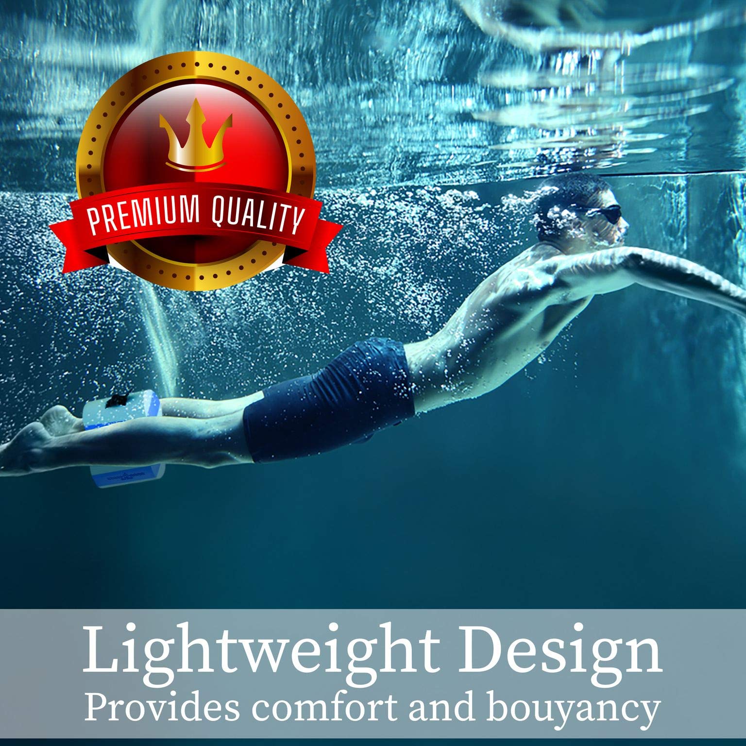 Water Gear Soft-Buoy - Premium Pool Training Aid & Pull Buoy for Swimmers & Lifeguards - Ultra Soft & Comfortable Aquatic Workout Equipment - Perfect for Swim Training, Water Aerobics & Lifeguard Drills
