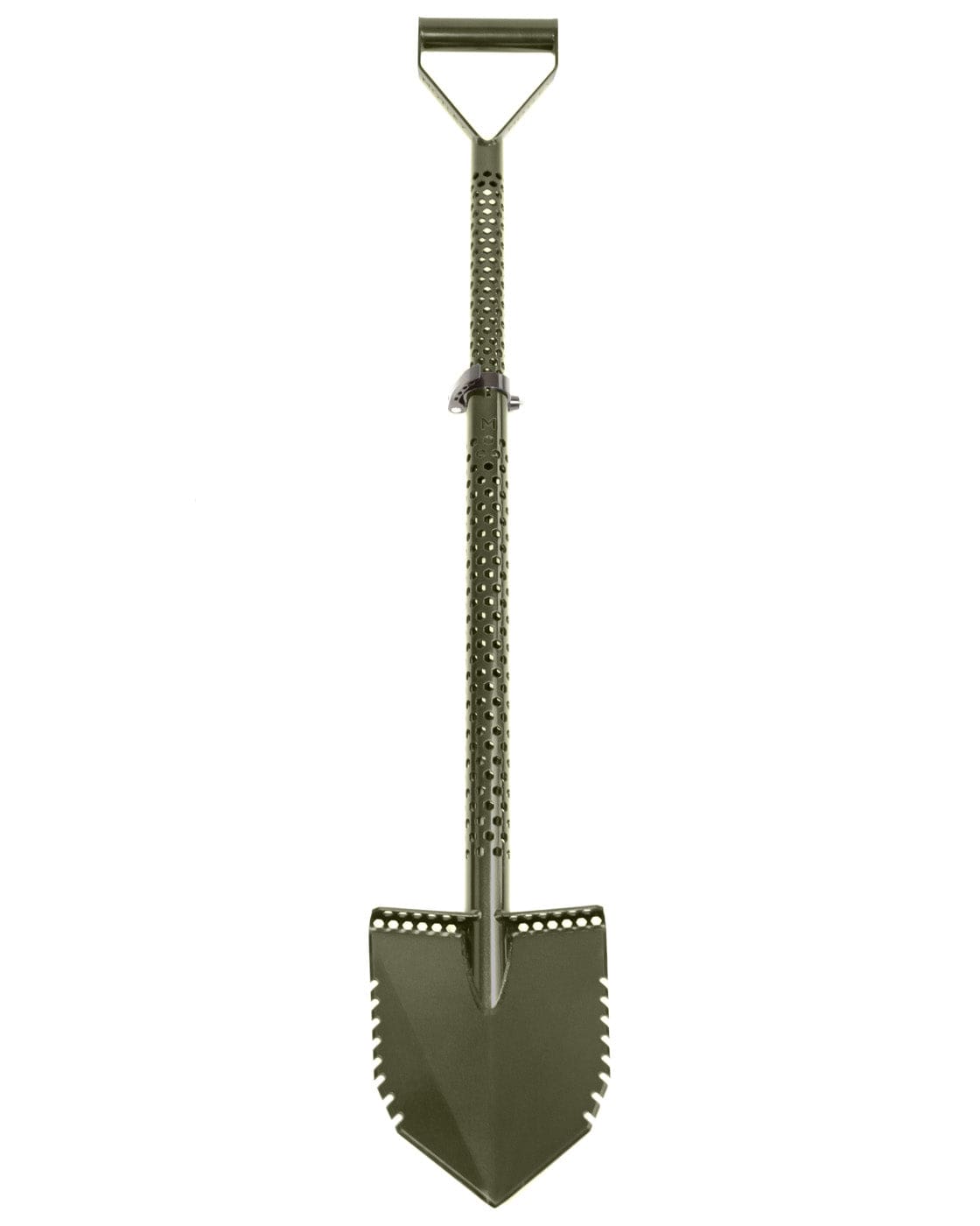 Motley Double Serrated Forest Fox Shovel - Heavy Duty Camping Shovel with Ergonomic Handle for Hiking, Survival, and Outdoor Adventures