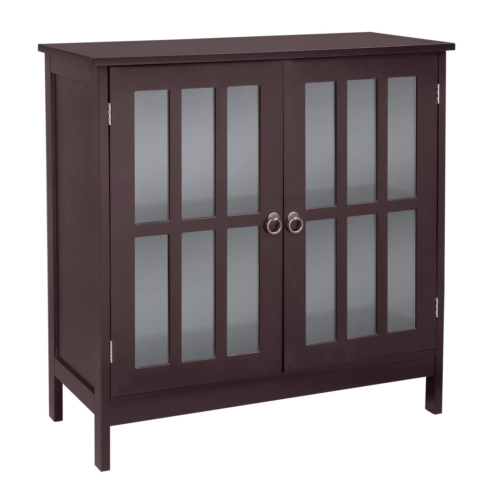 FRITHJILL 31.5 Inch Wide Kitchen Buffet Sideboard with Glass Door - Entryway Storage Cabinet for Dining Room, Living Room & Hallway Organization