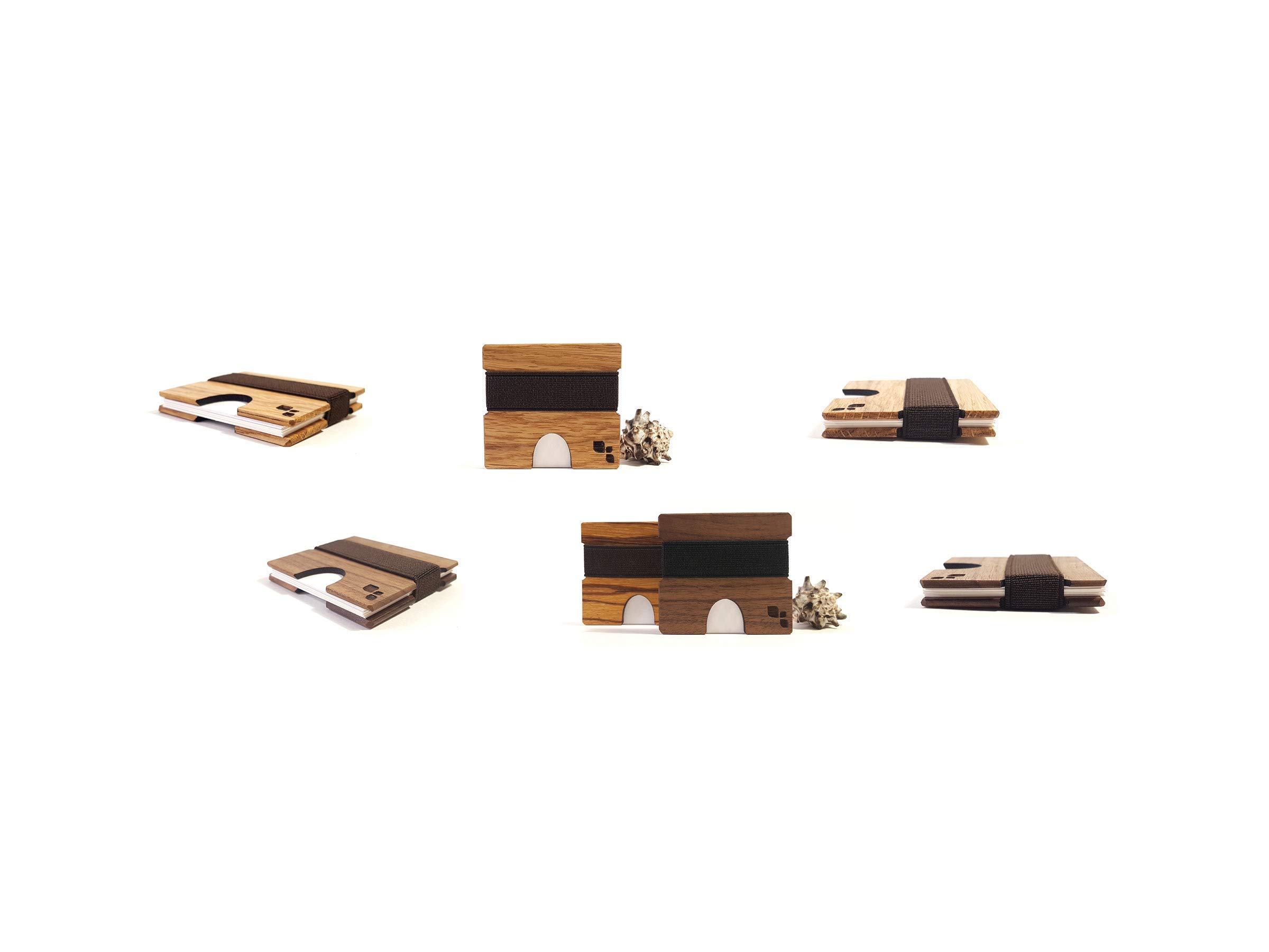 Premium Black Walnut Business Card Holder - Cordova M Square Design for Professionals | Perfect for Office, Networking Events & Executive Gifts