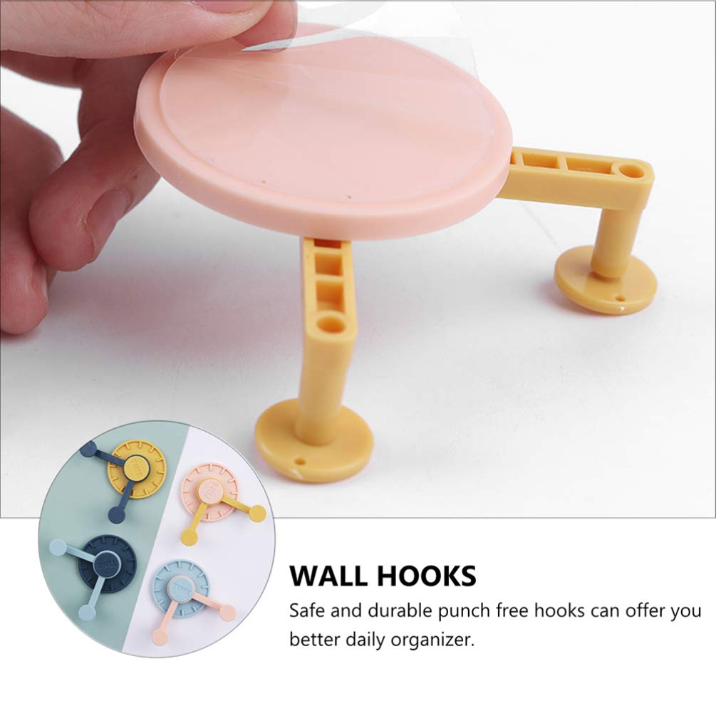 16-Pack Cabilock No Trace Adhesive Hooks - Strong Sticky Wall Hooks for Home Decor, Bathroom, Kitchen & Door Organization - Damage-Free Hanging Solution for Towels, Keys, Coats & More