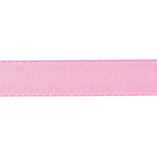 Taffeta Ribbon Without Wire - Light Pink 15mm x 50m Roll - Premium Decorative Ribbon for Gift Wrapping, Wedding Decorations, DIY Crafts & Hair Bows