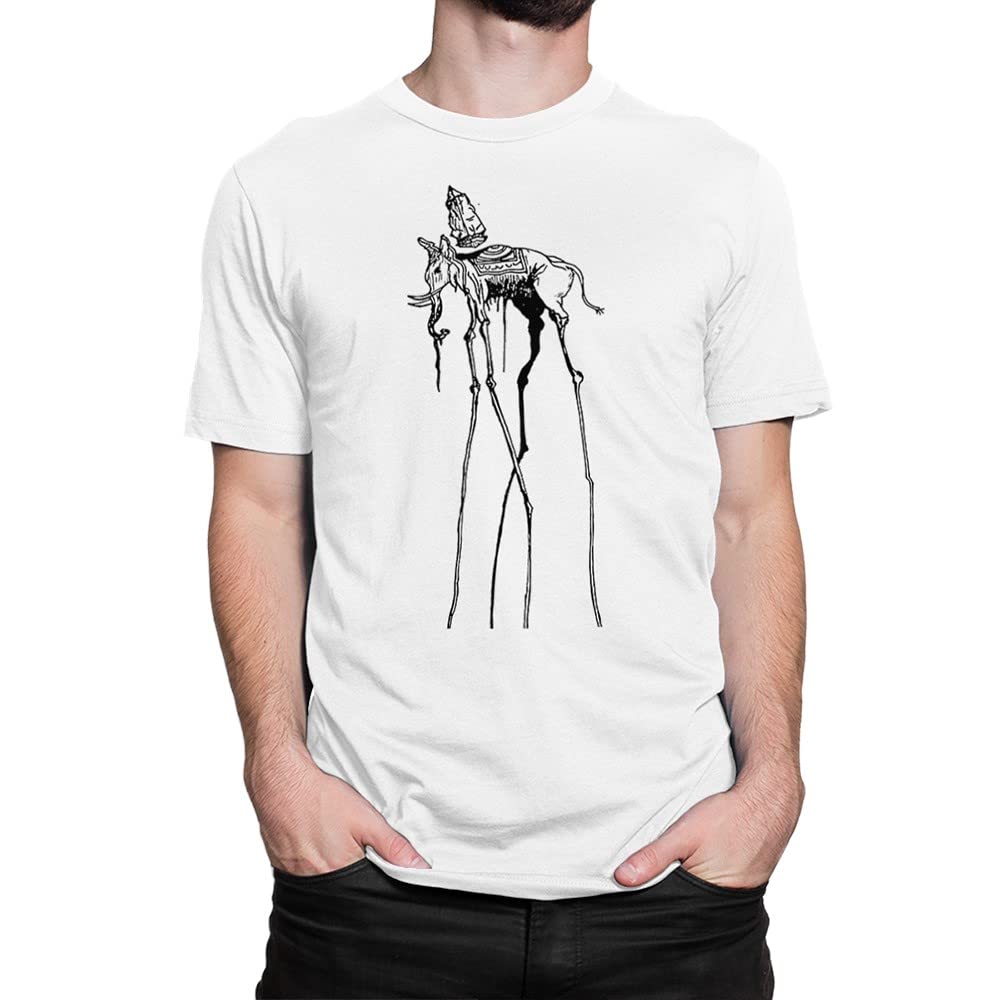 Salvador Dali Space Elephant T-Shirt for Men | Surrealist Art Cotton Tee | Perfect for Art Lovers & Unique Fashion