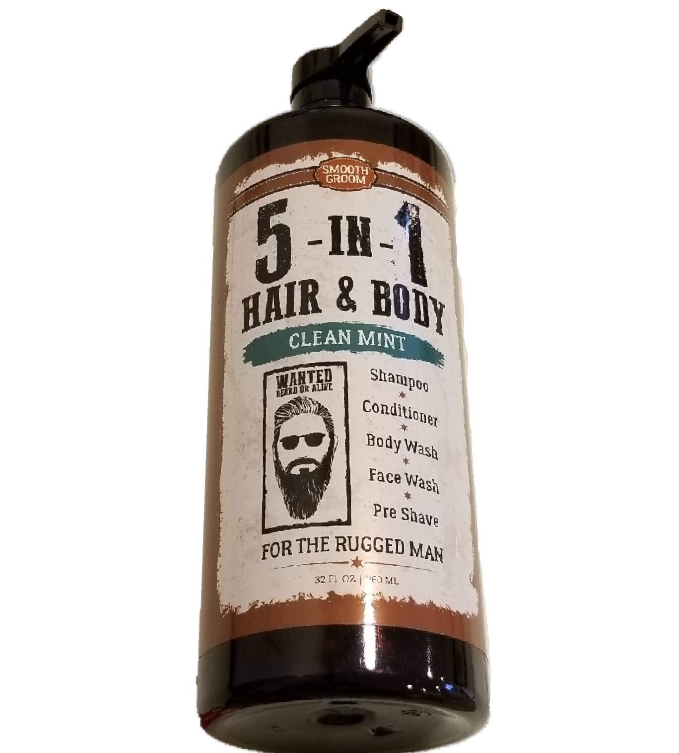 5-in-1 Total Body Wash for Hands, Body, Hair & Face - Refreshing Clean Mint Scent | Perfect for Travel, Gym & Daily Hygiene Routine