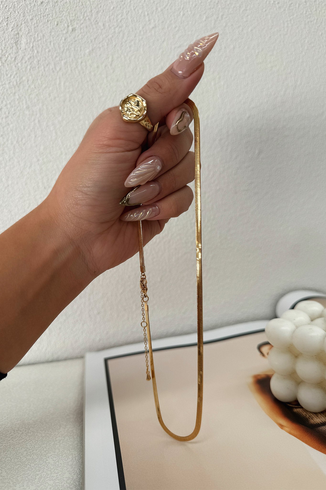 18K Gold Plated Imelda Snake Chain Bracelet for Women - Elegant Fashion Jewelry Gift for Birthday, Anniversary & Special Occasions