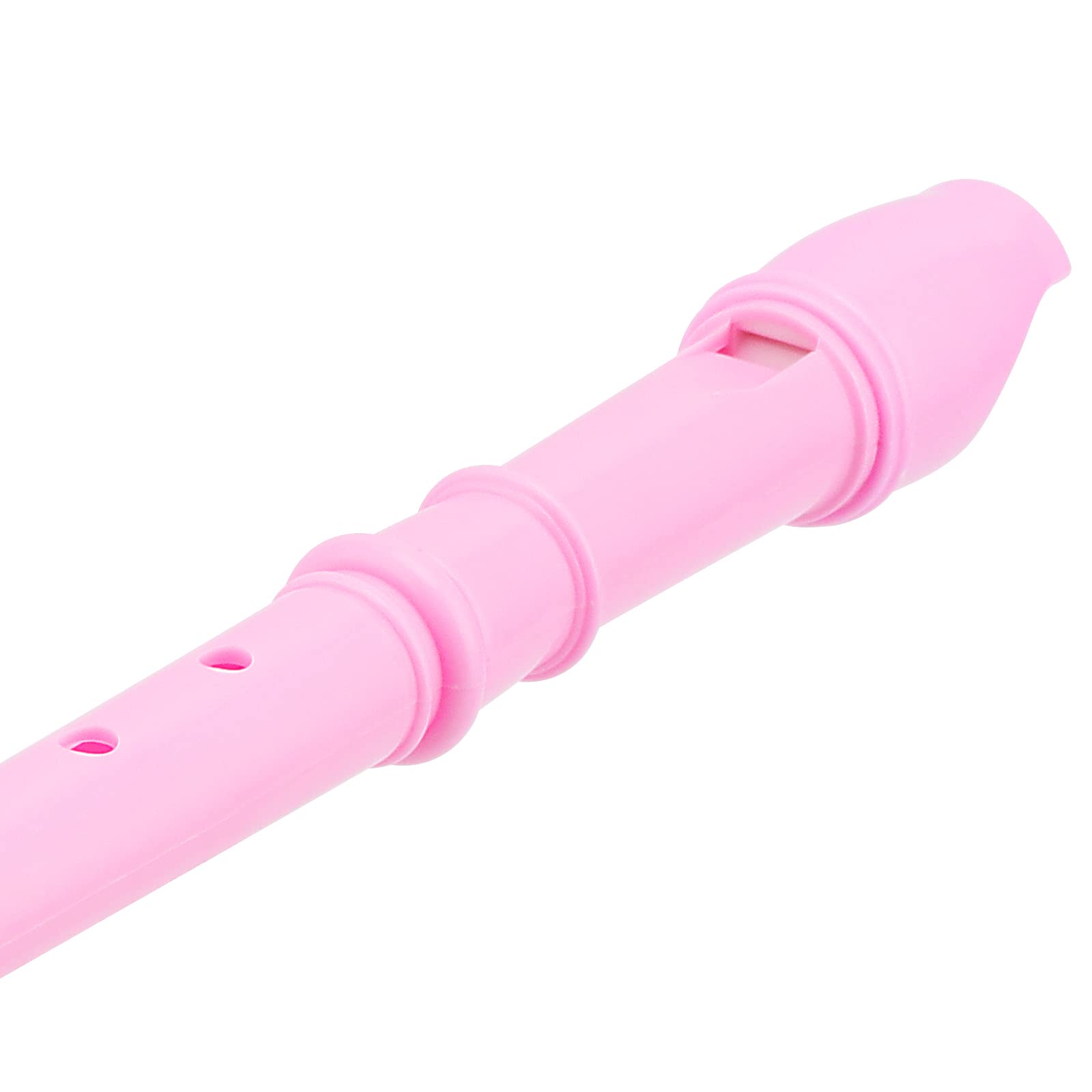 20 Pack Pink 8 Hole Descant Soprano Recorders with Cleaning Rod - Bulk Musical Instruments for Beginners - Perfect for School Music Classes, Band Practice & Home Learning