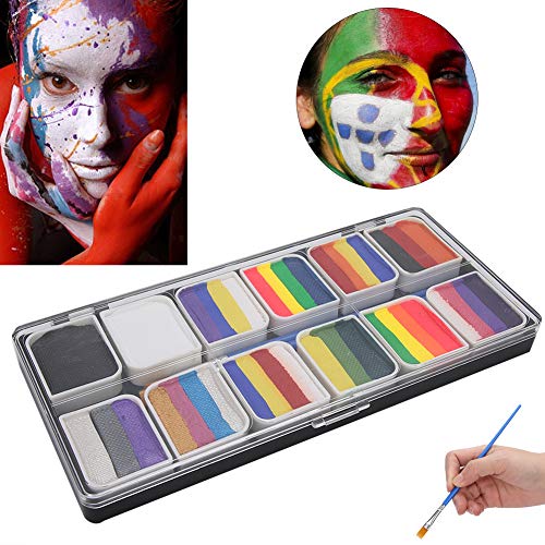 Halloween Face & Body Paint Kit - Non-Toxic, Washable for Kids & Adults - Perfect for Halloween Parties, Birthday Celebrations & Sporting Events