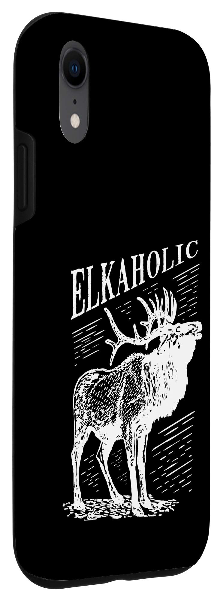 Elkaholic iPhone XR Phone Case - Durable Elk Hunting Design for Outdoor Adventures | Perfect for Hunting Trips & Nature Enthusiasts