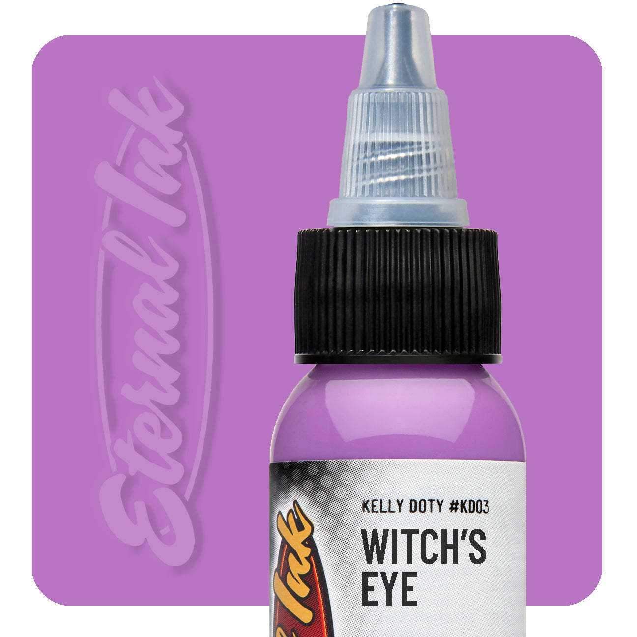Eternal Kelly Doty Witch's Eye Tattoo Ink 1oz - Professional Body Art Ink for Tattoo Artists & Enthusiasts | Perfect for Halloween, Gothic & Dark Art Tattoos