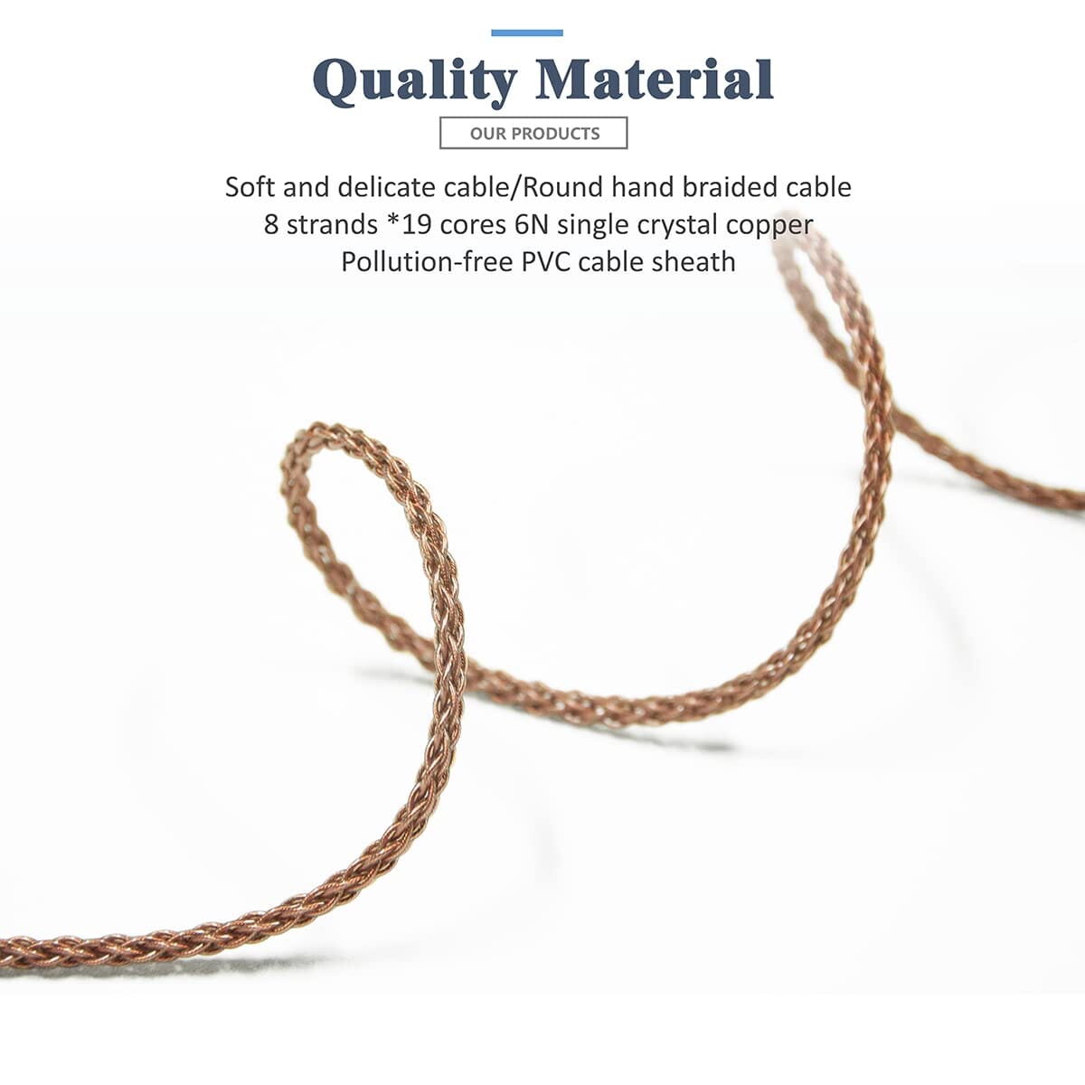 Premium GUCraftsman 6N Single Crystal Copper Audio Upgrade Cable for Meze 99 Classics/Neo/Noir Headphones - Enhanced Sound Quality for Audiophiles & Music Lovers