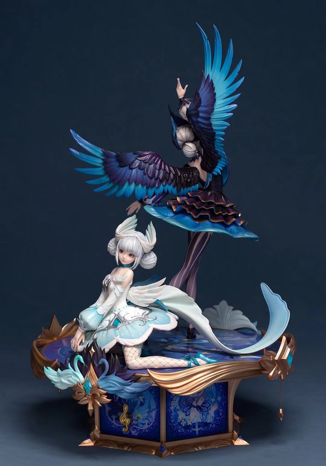 Myethos Studio Licensed King of Glory Swan Starlets Xiao Qiao Figure - Official Genshin Impact Collectible Statue for Anime Fans & Gamers - Perfect for Display, Gift Giving & Cosplay Inspiration