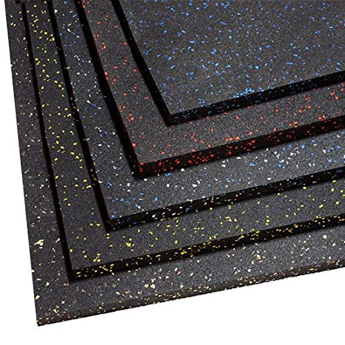 8mm Thick Heavy Duty Rubber Gym Flooring Rolls - 4' x 50' 10% Grey American Floor Mats for Home Gym, Exercise & Workout Protection - Durable Non-Slip Exercise Mats for Yoga, Weightlifting & Fitness Training (1 Roll Bundle) - In Stock Fast Shipping